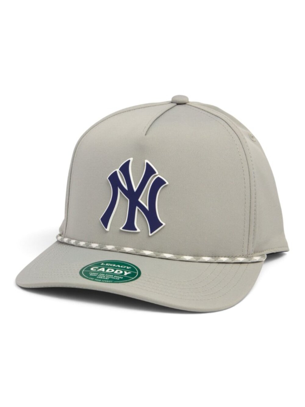 New York Yankees NY Navy 3D Snapback Rope Hat- Grey